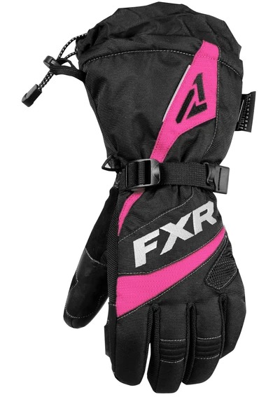 Перчатки FXR Fusion с утеплителем, взрослые, жен Black/Fuchsia