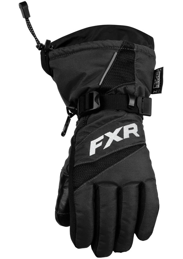 Перчатки FXR Helix Race с утеплителем, подростки, унисекс Black