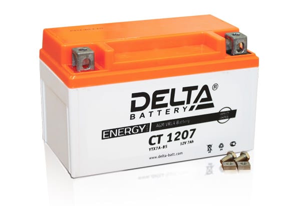 Аккумуляторная батарея  CT 1207 (Ач-7 ) (YTX7A-BS) — , цена .
