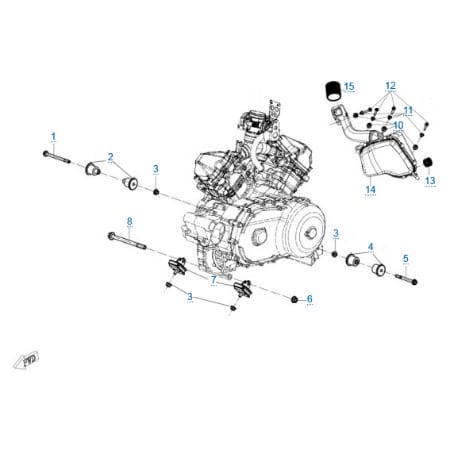 Элементы крепления двигателя для CFMOTO Z8 EFI&EPS