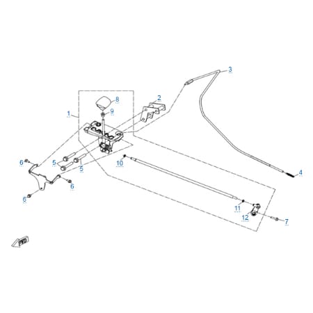 Механизм переключения передач для CFMOTO X8 H.O. EPS