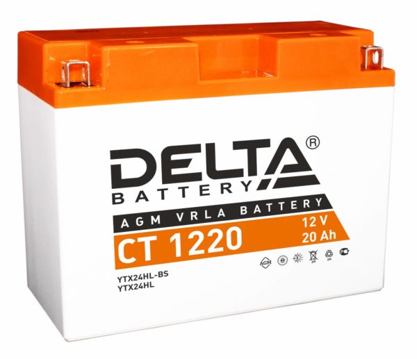 Аккумуляторная батарея Delta CT 1220 (Ач-20)  (Y50-N18L-A,Y50-N18L-A3)