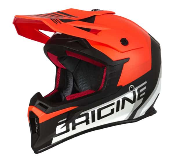 Шлем кроссовый ORIGINE HERO MX (HI-Vis оранжевый/черный)