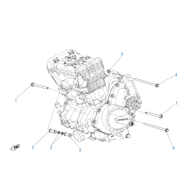 Элементы крепления двигателя для CFMOTO 700CLX Heritage (ABS)