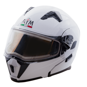 Шлем снегоходный (Модуляр) AiM JK906 White Glossy