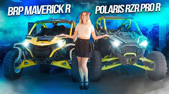 Видео: сравнили два топовых багги — Can-Am Maverick R и Polaris RZR Pro R